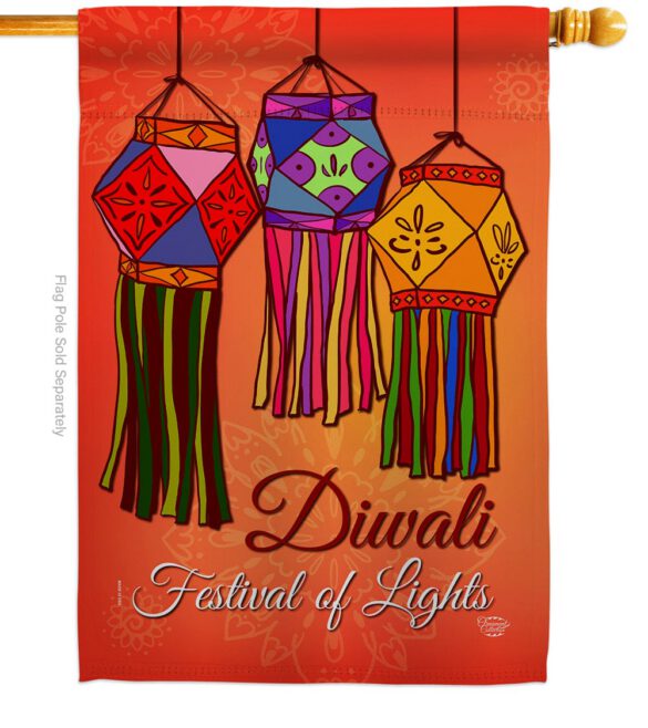 Festival Of Lights - Faith & Religious Inspirational Vertical Impressions Decorative Flags HG192144 Made In USA - Image 2