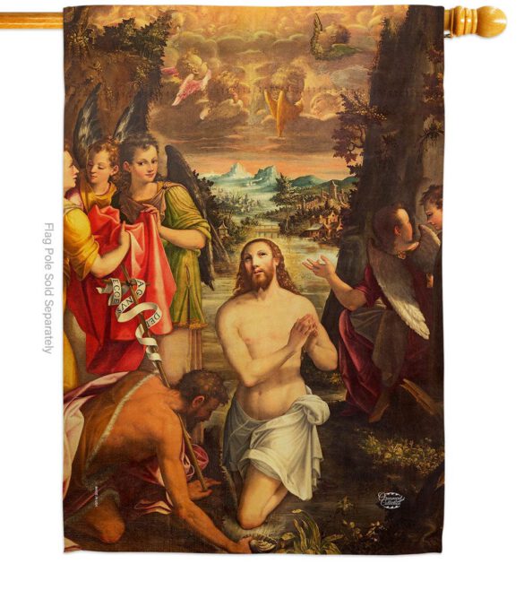 Baptism of Christ - Faith & Religious Inspirational Vertical Impressions Decorative Flags HG192377 Made In USA - Image 3