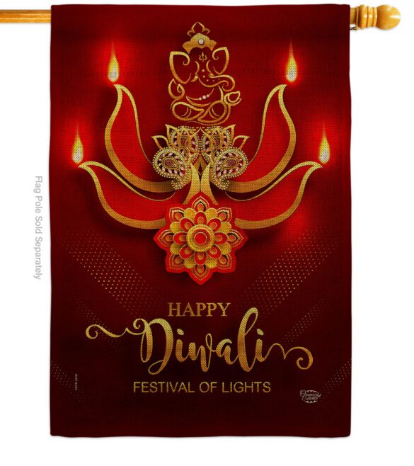 Festival of Lights - Faith & Religious Inspirational Vertical Impressions Decorative Flags HG192472 Made In USA - Image 12