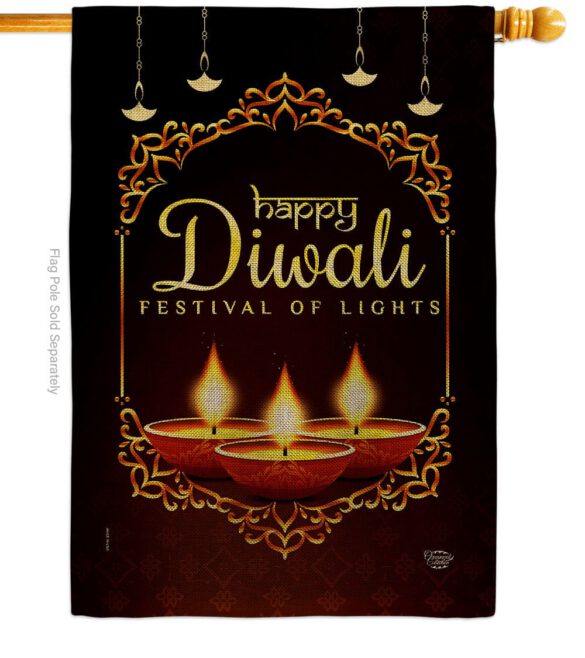 Celerate Diwali - Faith & Religious Inspirational Vertical Impressions Decorative Flags HG192473 Made In USA - Image 12