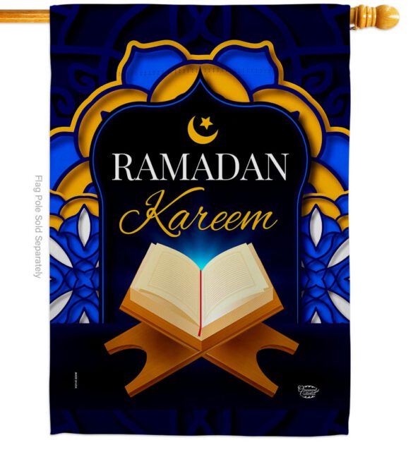 Happy Ramadan - Faith & Religious Inspirational Vertical Impressions Decorative Flags HG192489 Made In USA - Image 2