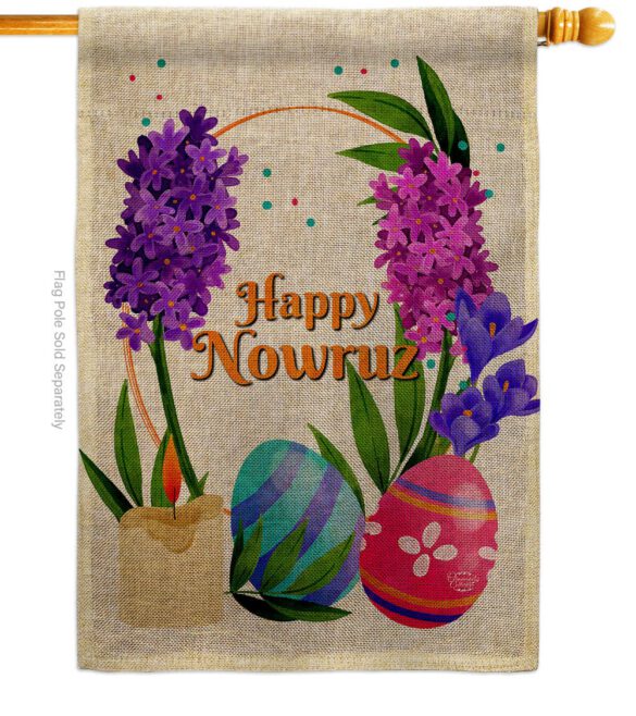 Colorful Nowruz - Faith & Religious Inspirational Vertical Impressions Decorative Flags HG192492 Made In USA - Image 12