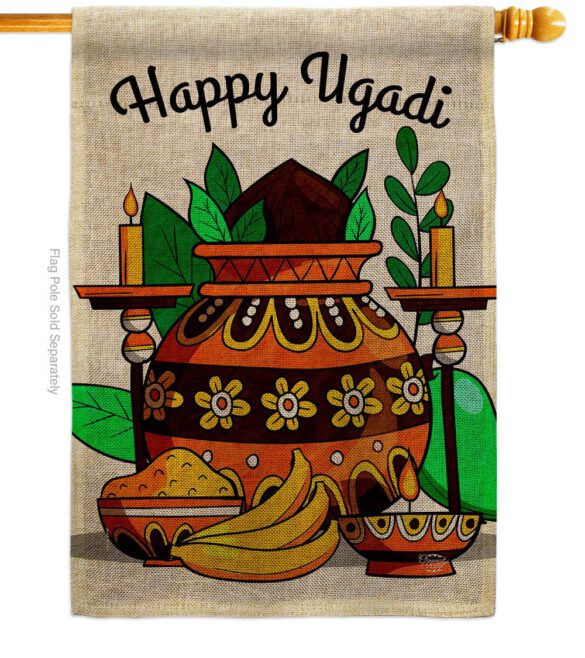 Celebrate Ugadi - Faith & Religious Inspirational Vertical Impressions Decorative Flags HG192506 Made In USA - Image 12