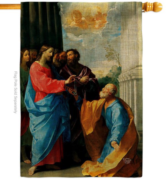 Christ Giving the Keys - Faith & Religious Inspirational Vertical Impressions Decorative Flags HG192549 Made In USA - Image 12