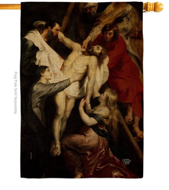 Descent From The Cross - Faith & Religious Inspirational Vertical Impressions Decorative Flags HG192622 Made In USA - Image 12