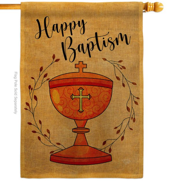 Happy Baptism - Faith & Religious Inspirational Vertical Impressions Decorative Flags HG192711 Made In USA - Image 14