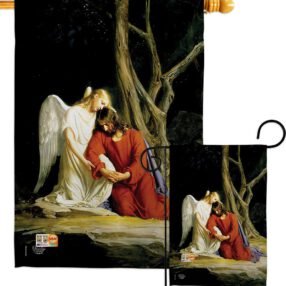Agony in the Garden - Faith & Religious Inspirational Vertical Impressions Decorative Flags HG192079 Made In USA