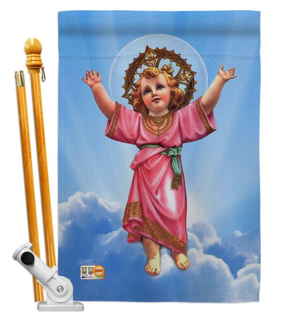 Divine Baby Jesus - Faith & Religious Inspirational Vertical Impressions Decorative Flags HG103052 Made In USA - Image 5