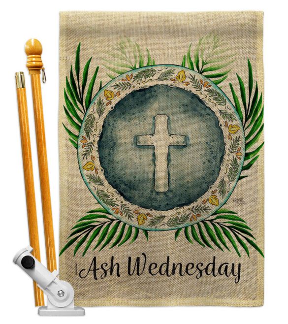 Holy Ash Wednesday - Faith & Religious Inspirational Vertical Impressions Decorative Flags HG103091 Made In USA - Image 15
