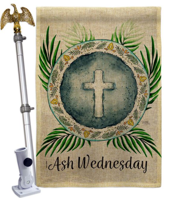 Holy Ash Wednesday - Faith & Religious Inspirational Vertical Impressions Decorative Flags HG103091 Made In USA - Image 19