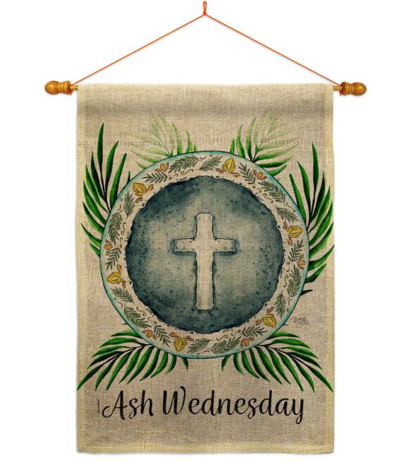 Holy Ash Wednesday - Faith & Religious Inspirational Vertical Impressions Decorative Flags HG103091 Made In USA - Image 20