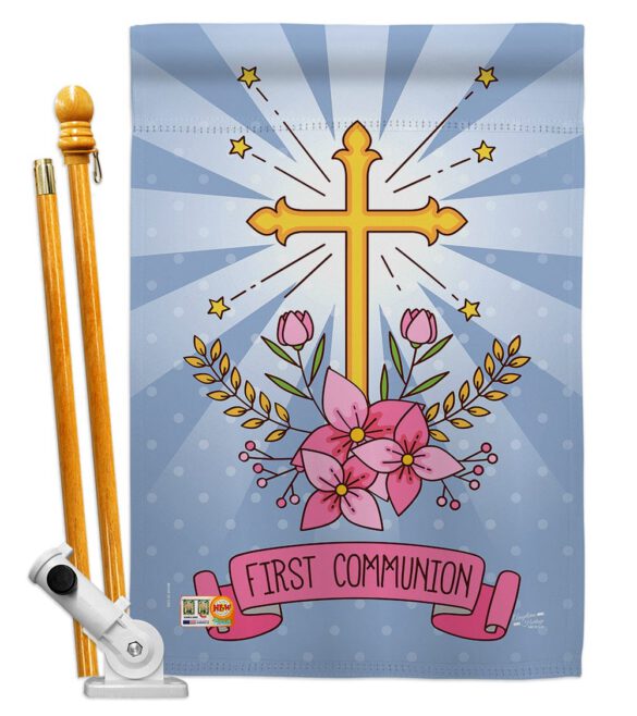 Holy Communion - Faith & Religious Inspirational Vertical Impressions Decorative Flags HG137212 Made In USA - Image 5
