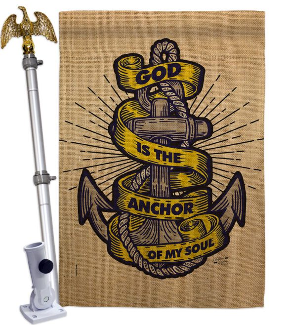 God is the Anchor - Impressions Decorative Garden Flag G135252-BO - Image 9