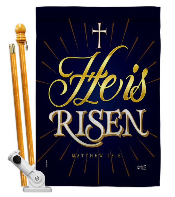 He is Risen - Impressions Decorative Garden Flag G135256-BO - Image 5