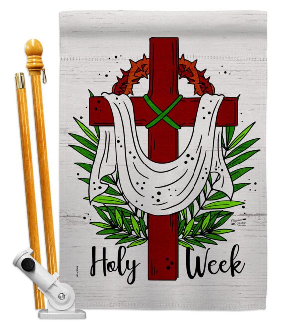 Holy Week - Faith & Religious Inspirational Vertical Impressions Decorative Flags HG137446 Made In USA - Image 5