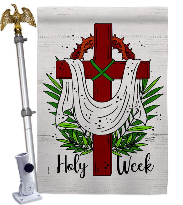 Holy Week - Faith & Religious Inspirational Vertical Impressions Decorative Flags HG137446 Made In USA - Image 9