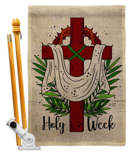 Holy Week - Faith & Religious Inspirational Vertical Impressions Decorative Flags HG137446 Made In USA - Image 15
