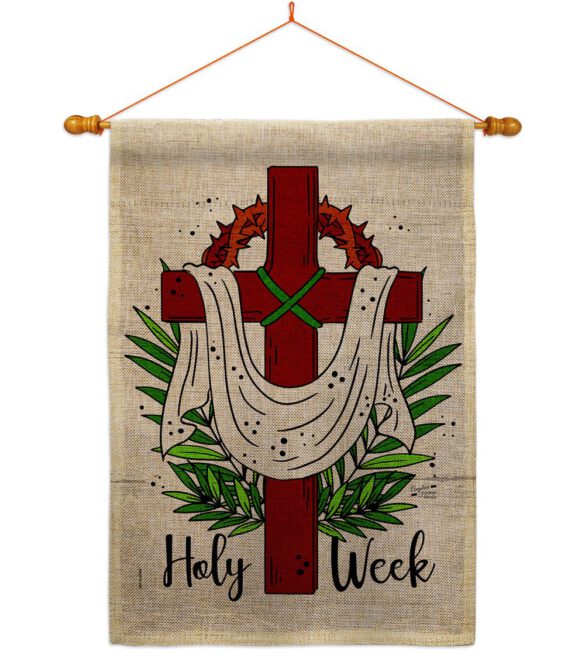 Holy Week - Faith & Religious Inspirational Vertical Impressions Decorative Flags HG137446 Made In USA - Image 20