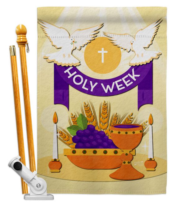 Holy Week - Faith & Religious Inspirational Vertical Impressions Decorative Flags HG137449 Made In USA - Image 5