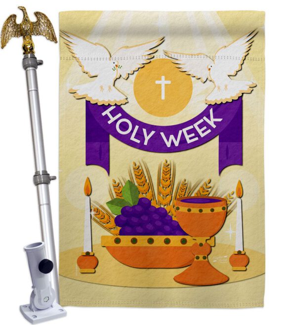 Holy Week - Faith & Religious Inspirational Vertical Impressions Decorative Flags HG137449 Made In USA - Image 9