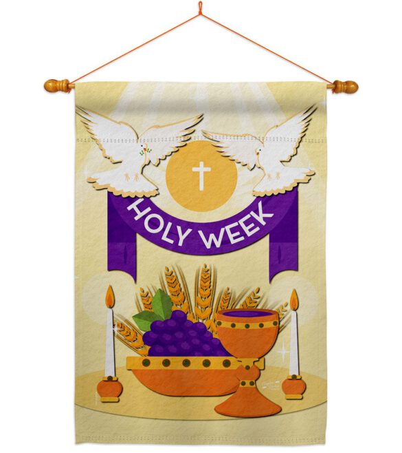 Holy Week - Faith & Religious Inspirational Vertical Impressions Decorative Flags HG137449 Made In USA - Image 10