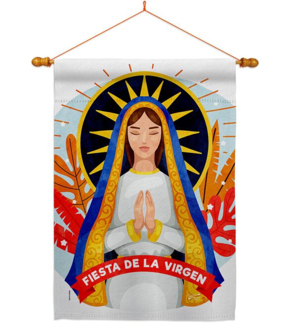 Fiesta De La Virgen - Faith & Religious Inspirational Vertical Impressions Decorative Flags HG137521 Made In USA - Image 10