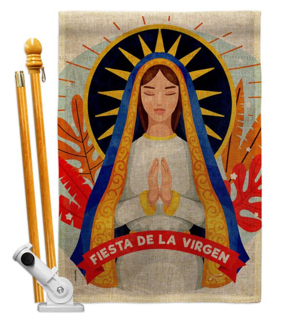 Fiesta De La Virgen - Faith & Religious Inspirational Vertical Impressions Decorative Flags HG137521 Made In USA - Image 15