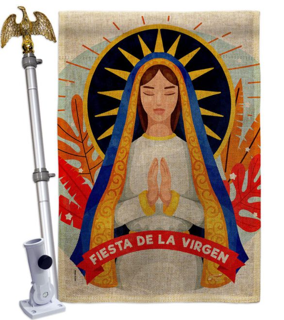 Fiesta De La Virgen - Faith & Religious Inspirational Vertical Impressions Decorative Flags HG137521 Made In USA - Image 19