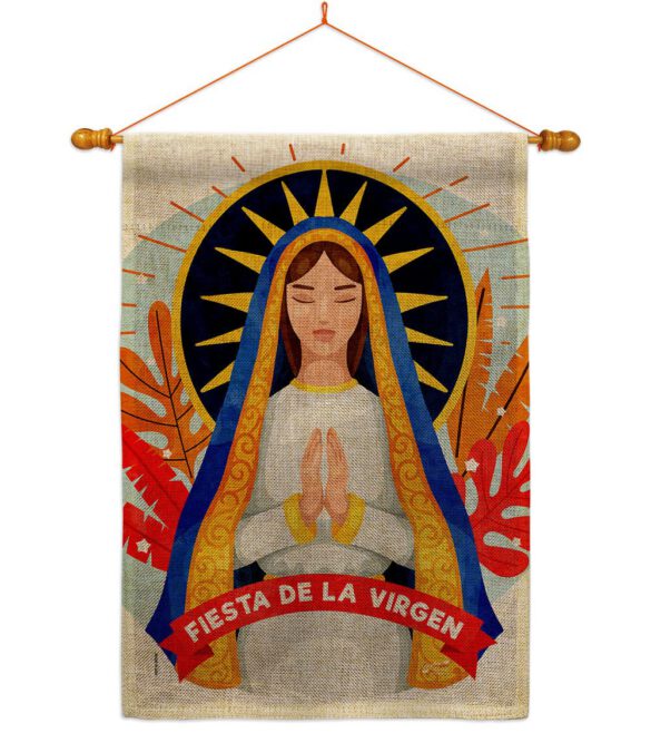 Fiesta De La Virgen - Faith & Religious Inspirational Vertical Impressions Decorative Flags HG137521 Made In USA - Image 20