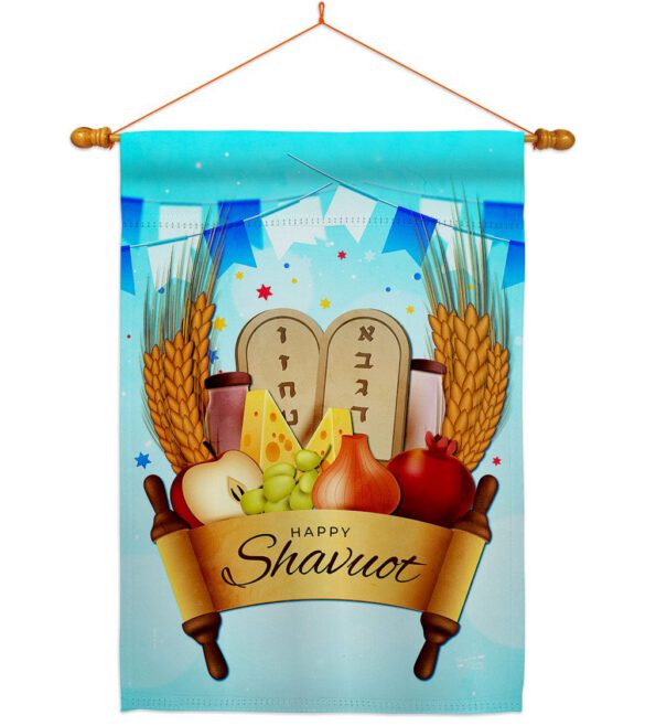 Happy Shavuot - Faith & Religious Inspirational Vertical Impressions Decorative Flags HG137531 Made In USA - Image 10