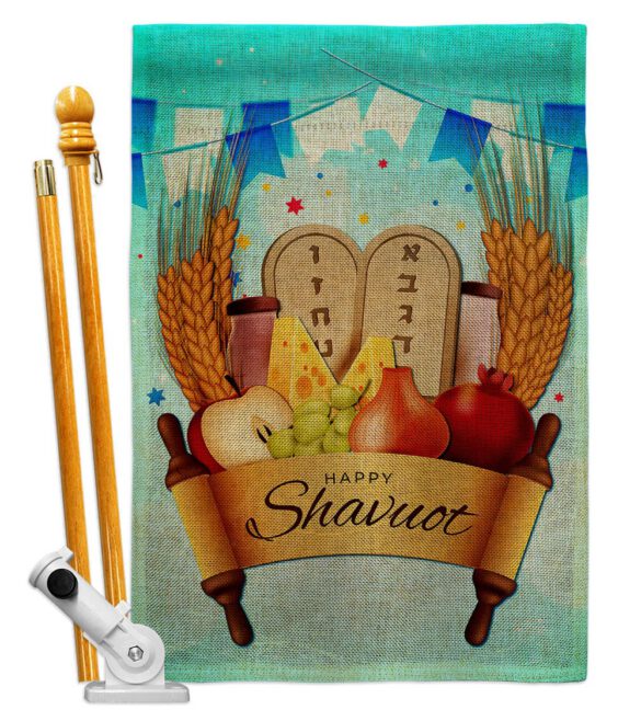 Happy Shavuot - Faith & Religious Inspirational Vertical Impressions Decorative Flags HG137531 Made In USA - Image 15