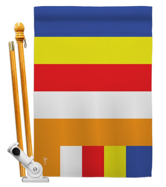 Buddhist - Faith & Religious Inspirational Vertical Impressions Decorative Flags HG140818 Made In USA - Image 5
