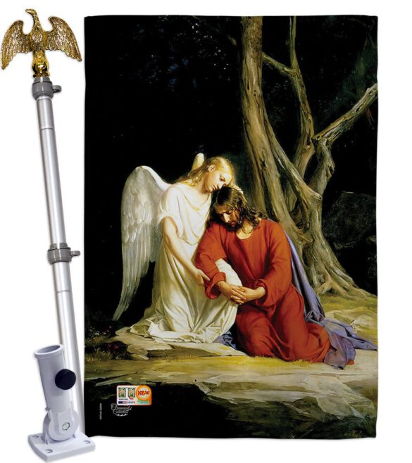 Agony in the Garden - Faith & Religious Inspirational Vertical Impressions Decorative Flags HG192079 Made In USA - Image 14