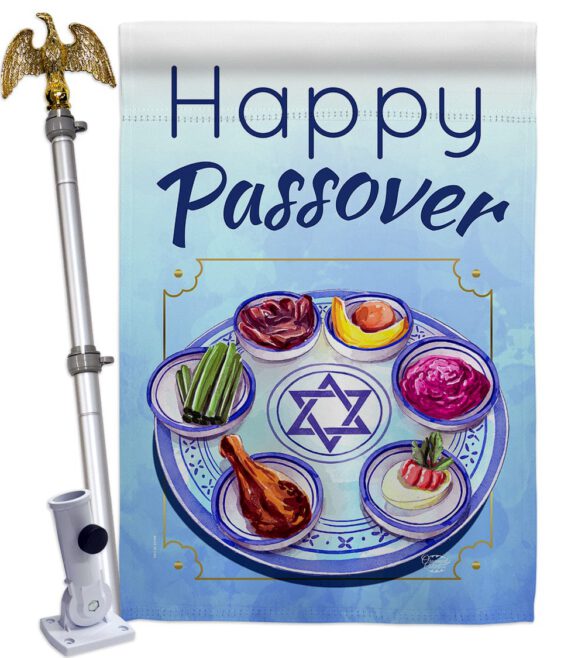 Happy Passover - Faith & Religious Inspirational Vertical Impressions Decorative Flags HG192318 Made In USA - Image 9