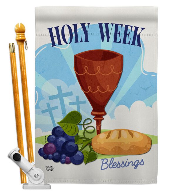Holy Week - Faith & Religious Inspirational Vertical Impressions Decorative Flags HG192363 Made In USA - Image 5