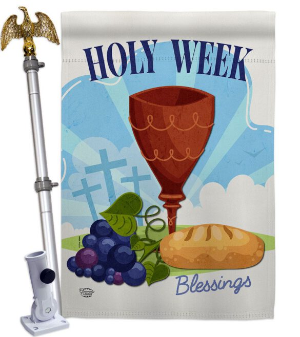 Holy Week - Faith & Religious Inspirational Vertical Impressions Decorative Flags HG192363 Made In USA - Image 9