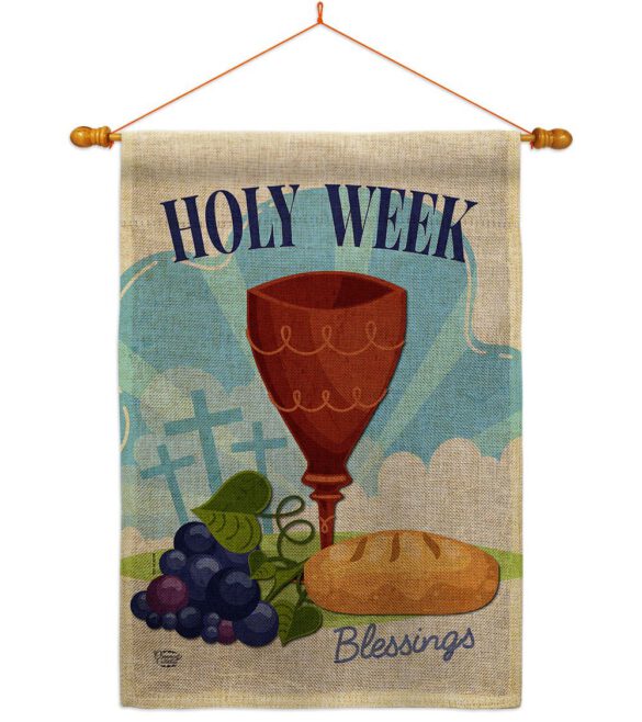 Holy Week - Faith & Religious Inspirational Vertical Impressions Decorative Flags HG192363 Made In USA - Image 20