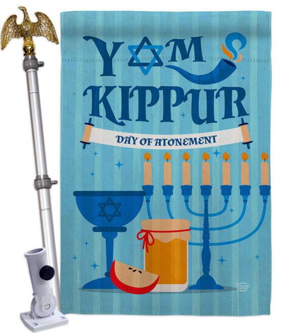 Day of Atonement - Faith & Religious Inspirational Vertical Impressions Decorative Flags HG192370 Made In USA - Image 9