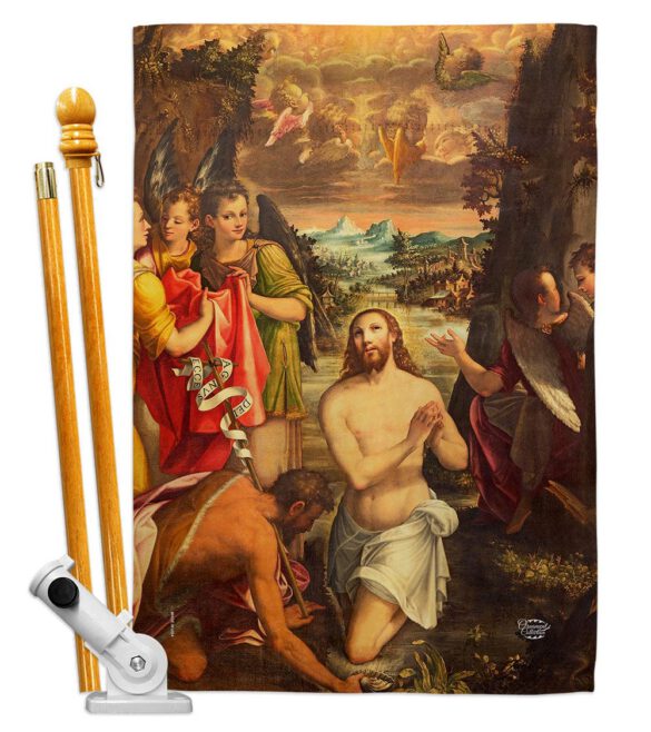 Baptism of Christ - Faith & Religious Inspirational Vertical Impressions Decorative Flags HG192377 Made In USA - Image 6