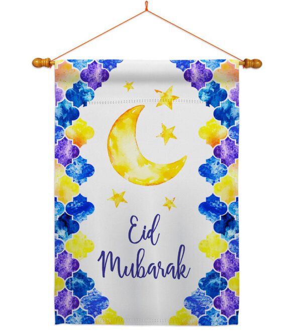 Eid Mubarak - Faith & Religious Inspirational Vertical Impressions Decorative Flags HG192393 Made In USA - Image 10