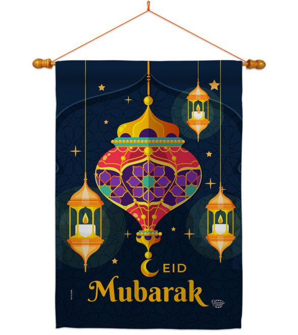 Eid Mubarak Festival - Faith & Religious Inspirational Vertical Impressions Decorative Flags HG192394 Made In USA - Image 10