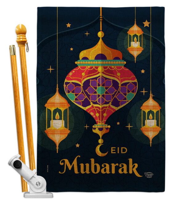 Eid Mubarak Festival - Faith & Religious Inspirational Vertical Impressions Decorative Flags HG192394 Made In USA - Image 15