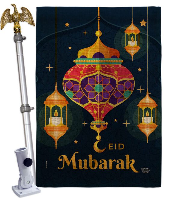 Eid Mubarak Festival - Faith & Religious Inspirational Vertical Impressions Decorative Flags HG192394 Made In USA - Image 19