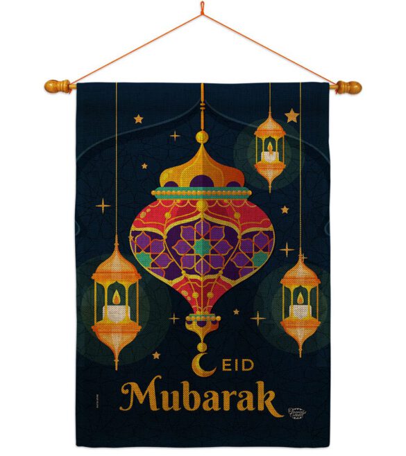 Eid Mubarak Festival - Faith & Religious Inspirational Vertical Impressions Decorative Flags HG192394 Made In USA - Image 20