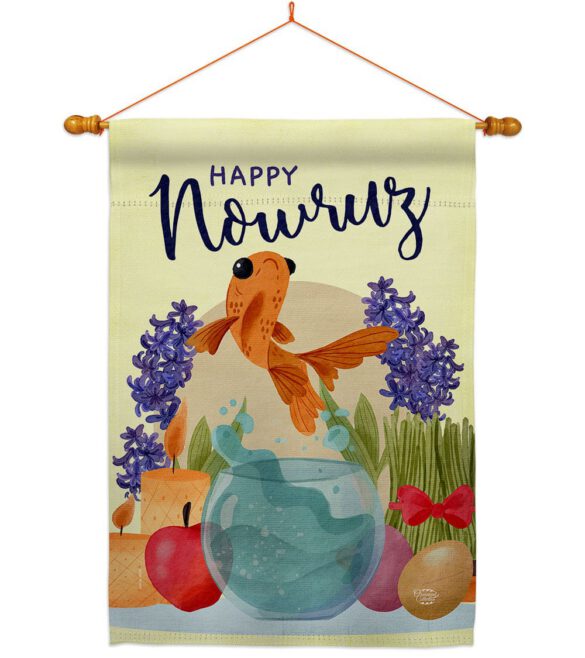 Happy Nowruz - Faith & Religious Inspirational Vertical Impressions Decorative Flags HG192442 Made In USA - Image 10