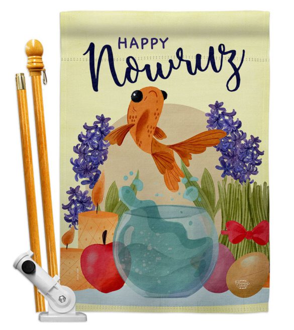 Happy Nowruz - Faith & Religious Inspirational Vertical Impressions Decorative Flags HG192442 Made In USA - Image 5