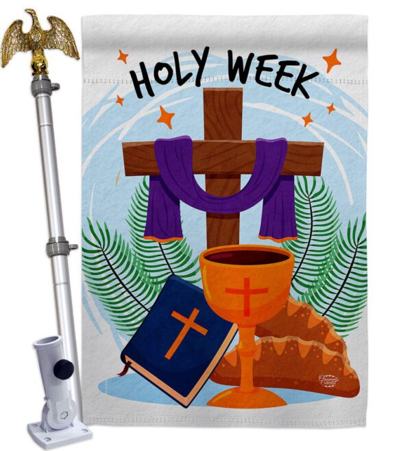 Holy Week - Faith & Religious Inspirational Vertical Impressions Decorative Flags HG192444 Made In USA - Image 9