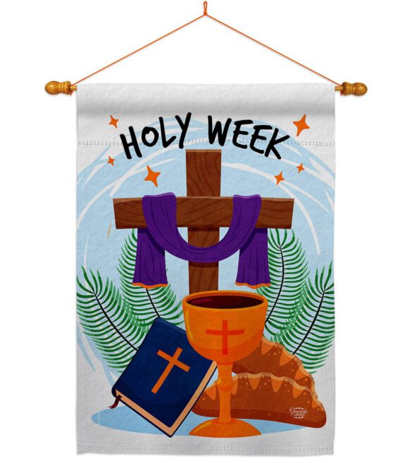 Holy Week - Faith & Religious Inspirational Vertical Impressions Decorative Flags HG192444 Made In USA - Image 10