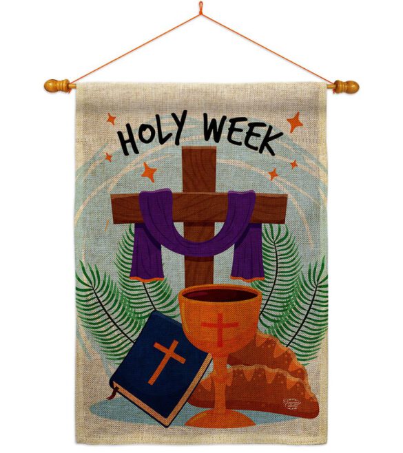 Holy Week - Faith & Religious Inspirational Vertical Impressions Decorative Flags HG192444 Made In USA - Image 20