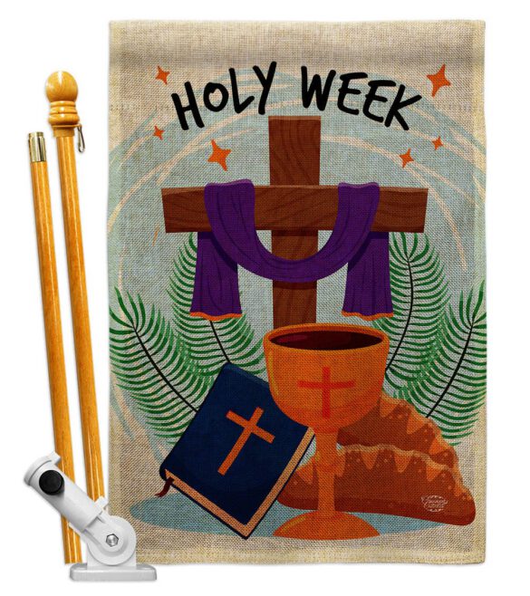 Holy Week - Faith & Religious Inspirational Vertical Impressions Decorative Flags HG192444 Made In USA - Image 15
